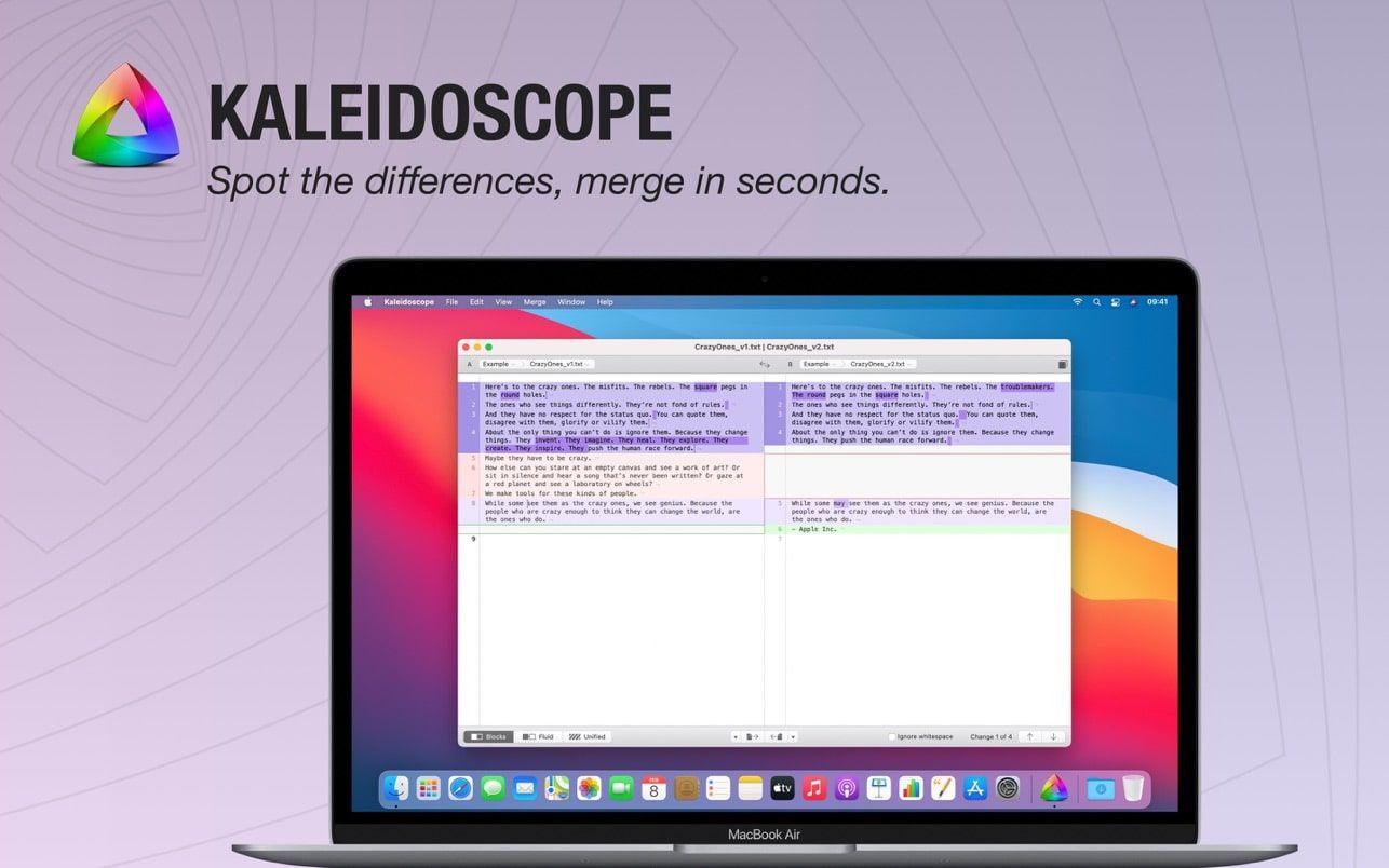 Kaleidoscope 4.2.2 Mac文件比较应用下载插图