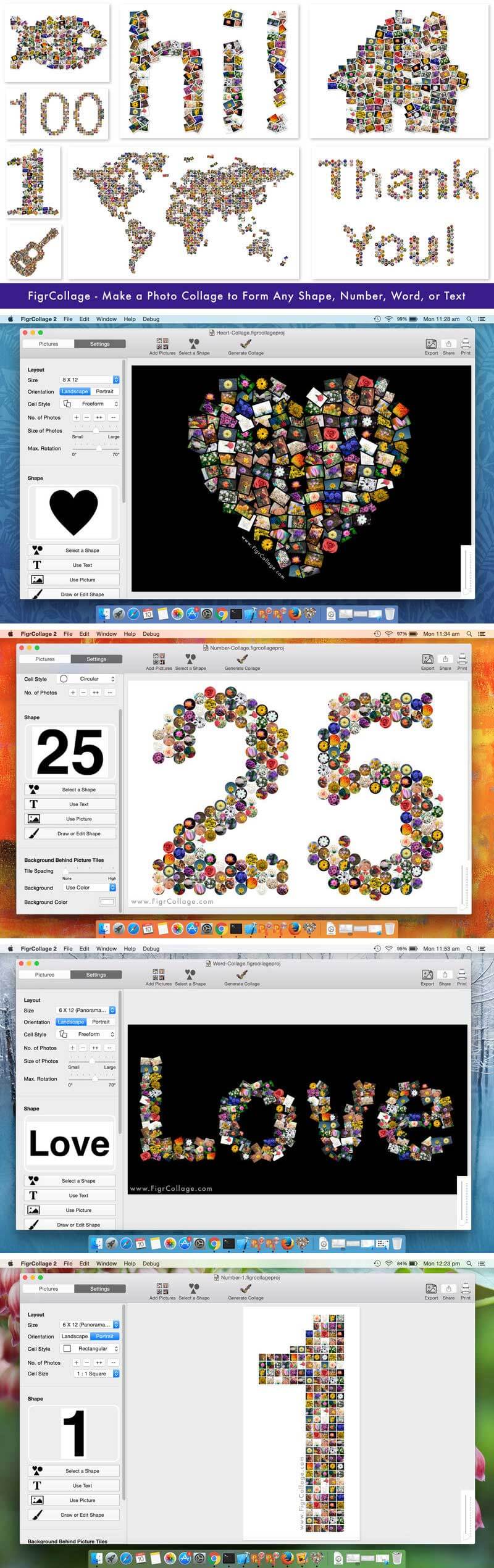 FigrCollage 3.7 Mac破解版 图片拼接软件下载插图
