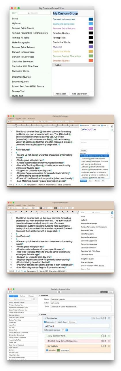 TextSoap for Mac v8.4.6b6  简单文字处理软件下载插图