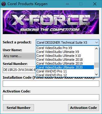 Corel Products Keygen 2021 X-FORCE V2下载